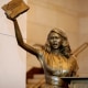 A statue of Virginia civil rights activist Barbara Rose Johns, whose statue will replace one of Robert E. Lee as one of Virginia's two statues on display at the Capitol, is unveiled Tuesday in Washington, D.C.